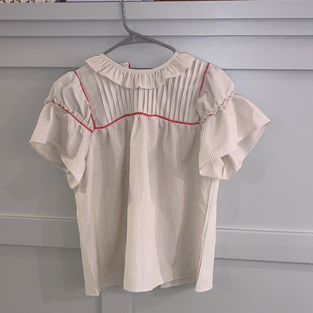 SAGE VELL Striped Blouse